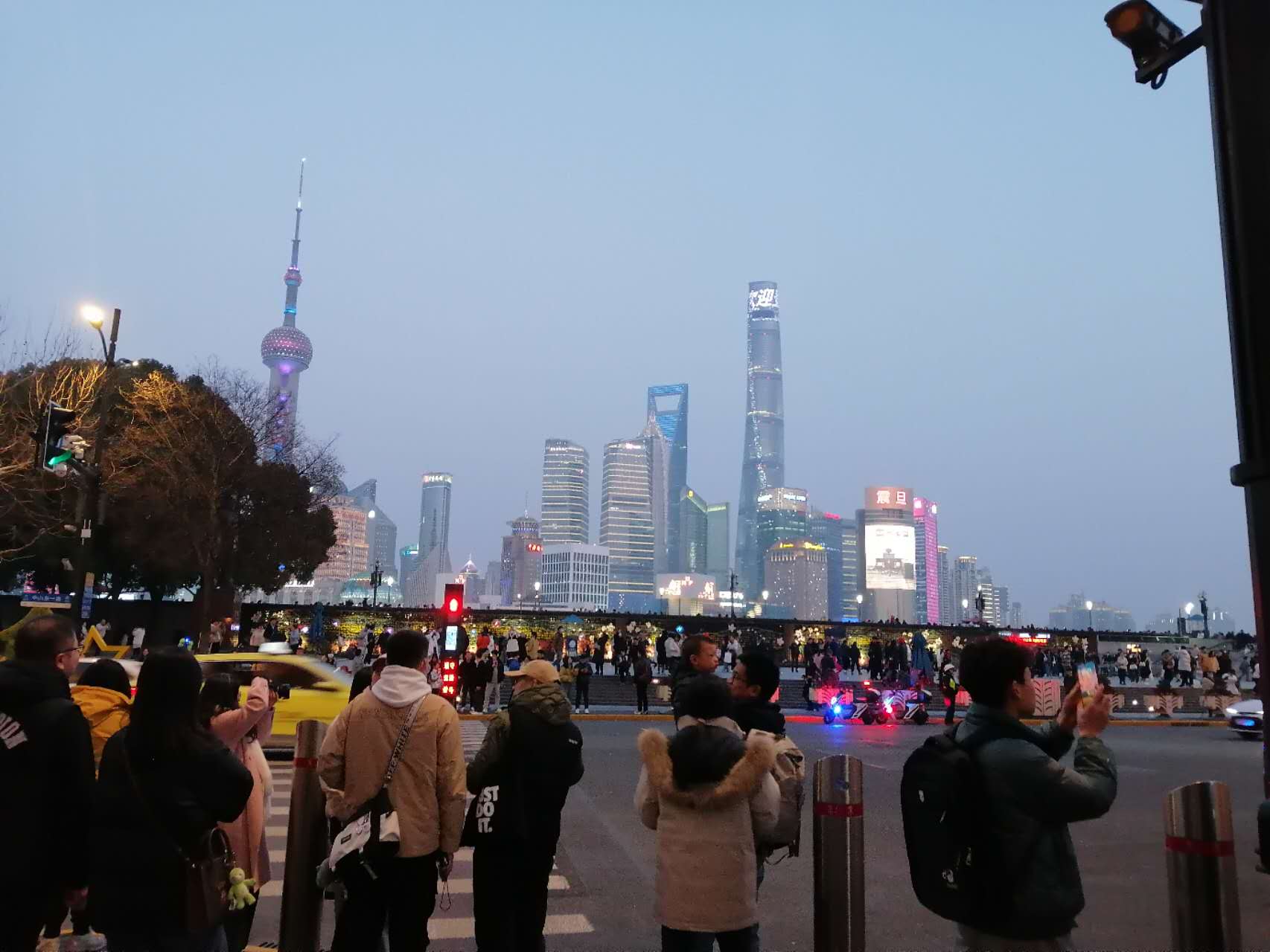 Shanghai skyline seen from the Bund